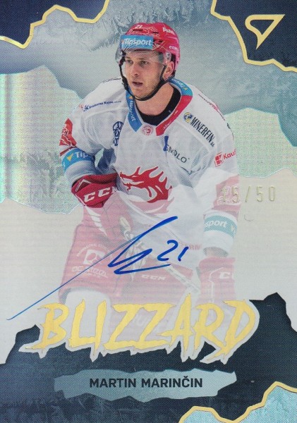 AUTO karta MARTIN MARINČIN 22-23 SZ ELH Ser. 1 Blizzard /50