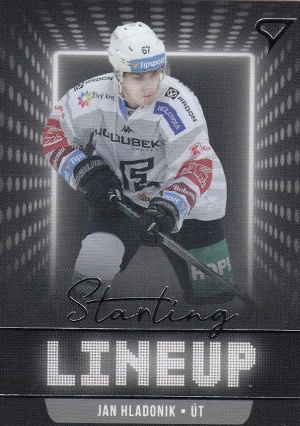 insert karta JAN HLADONIK 21-22 SZ ELH Ser. 2 Starting Line Up číslo SLU-65