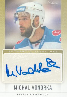 AUTO karta MICHAL VONDRKA 16-17 OFS Classic Ser. 2 Authentic Signature /39