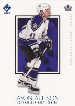 paralel karta JASON ALLISON 02-03 Private Stock Reserve Blue /499