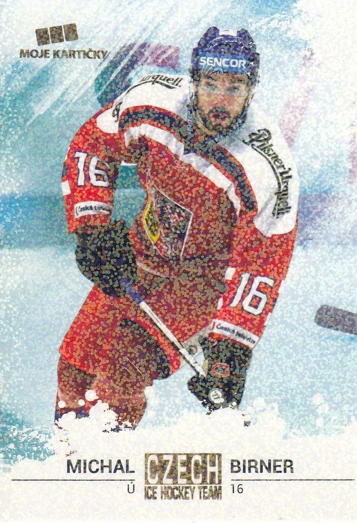 paralel karta MICHAL BIRNER 17-18 Czech Ice Hockey Team Gold Rainbow /5