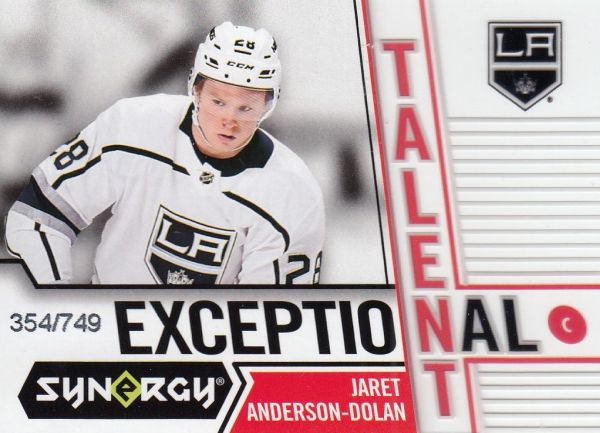 insert RC karta JARET ANDERSON-DOLAN 18-19 Synergy Exceptional Talent /749