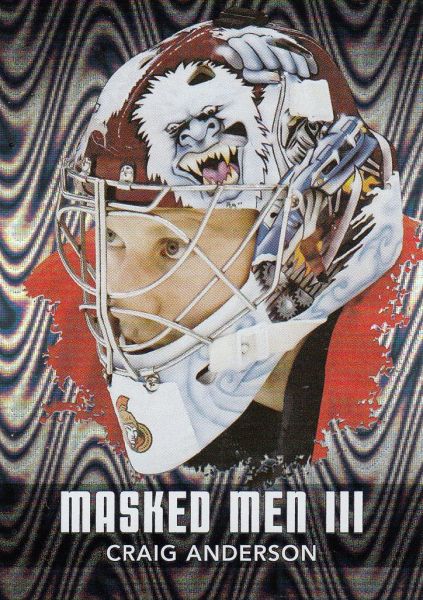 insert karta CRAIG ANDERSON 10-11 BTP Masked Men III Silver /100
