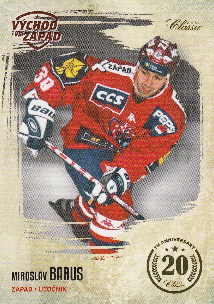 insert karta MIROSLAV BARUS 19-20 OFS Classic Ser. 1 Východ vs Západ /99