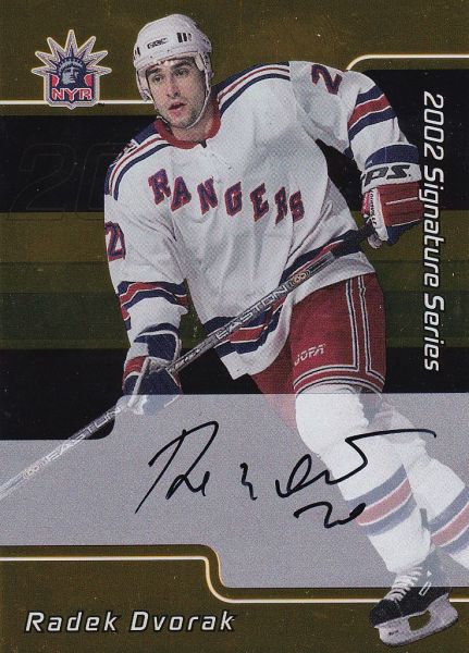 AUTO karta RADEK DVOŘÁK 01-02 BAP Signature Series Gold číslo 118