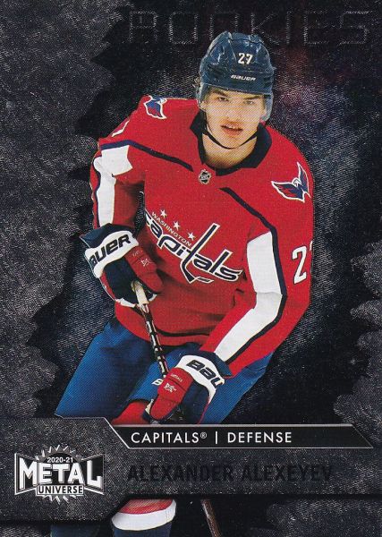 insert RC karta ALEXANDER ALEXEYEV 20-21 Metal Universe Rookies číslo 102
