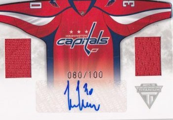 AUTO jersey karta MICHAL NEUVIRTH 11-12 Titanium /100