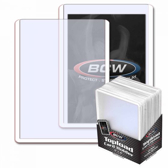 BCW Plastový toploader 35pt White Border 1 ks