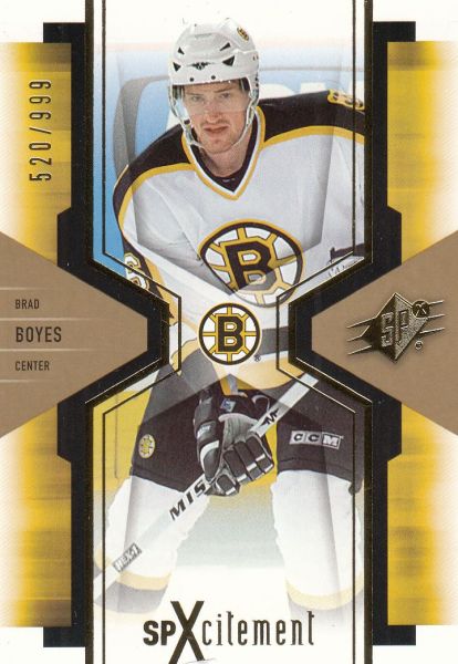 insert karta BRAD BOYES 06-07 SPx SpXcitement /999