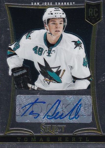 AUTO RC karta TOMÁŠ HERTL 13-14 Select Rookie /399