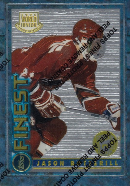 insert karta JASON BOTTERILL 94-95 Topps Finest WJC Super Team Winners číslo 144