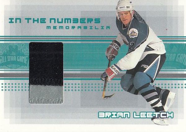 patch karta BRIAN LEETCH 00-01 BAP Memorabilia In the Numbers číslo N-38