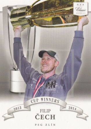 insert karta FILIP ČECH 14-15 OFS Classic Ser. 1 Cup Winners Rainbow /49
